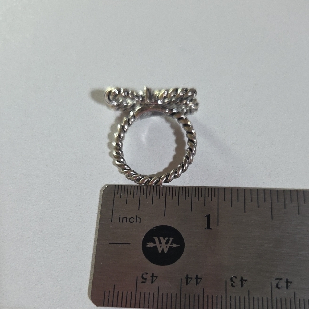 Silver Rope Twisted Ring - Picture 3 of 7